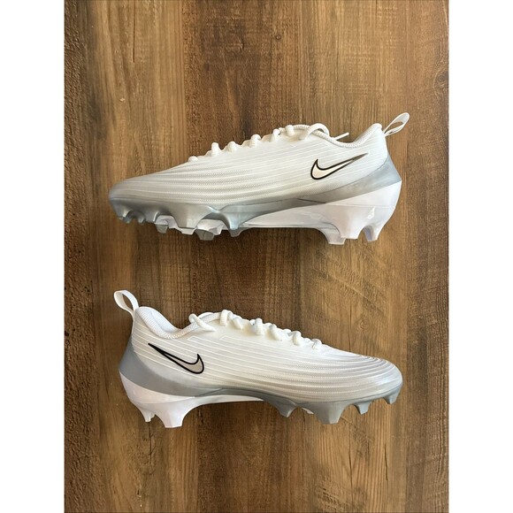 Nike Vapor Speed 3 White Silver Men Size 8 Football Cleats FB3303-100 New - Picture 2 of 6